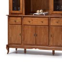 Ver imagem 2 de Cristaleira Arca Oratório Madeira Maciça 8 Portas e Pés Luiz XV 60634 Linz Móveis - Imbuia Glazer