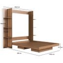 Ver imagem 4 de Cama de Casal Articulável Vertical com Estante Mel