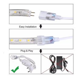 Mangueira Fita LED Chata 5050 10m Branco Frio 6mm 60 LEDS/m 110V - 7