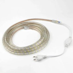 Mangueira Fita LED Chata 5050 10m Branco Frio 6mm 60 LEDS/m 110V - 5