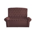Ver imagem 1 de Kit Dubaí Cabeceira de Cama Box Casal e Recamier Baú Solteiro 90 Cm Suede Rosê do Lar Móveis