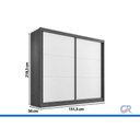 Ver imagem 3 de Guarda Roupa Casal 2PORTAS 2ESP 3GAV Mali Castanho Europa