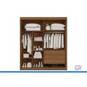 Ver imagem 5 de Guarda Roupa Casal 2PORTAS 2ESP 3GAV Mali Castanho Europa