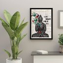 Ver imagem 2 de Quadro Buda Let That Shit Go 24x18cm - com vidro:Madeira branca