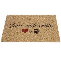 Capacho Vinil Pet Lar Onde Existe 40cmx60cm Kapazi - 3