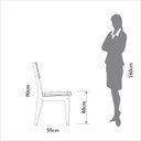 Ver imagem 5 de Kit 2 Cadeiras com 100% Mdf Freijó/bege Claro J20 - Dalla Costa