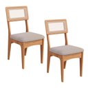 Ver imagem 2 de Kit 2 Cadeiras com 100% Mdf Freijó/bege Claro J20 - Dalla Costa