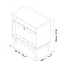 Mesa Cabeceira Jb Camu Camu C/puxador em Couro Perola Jb Bechara - 8