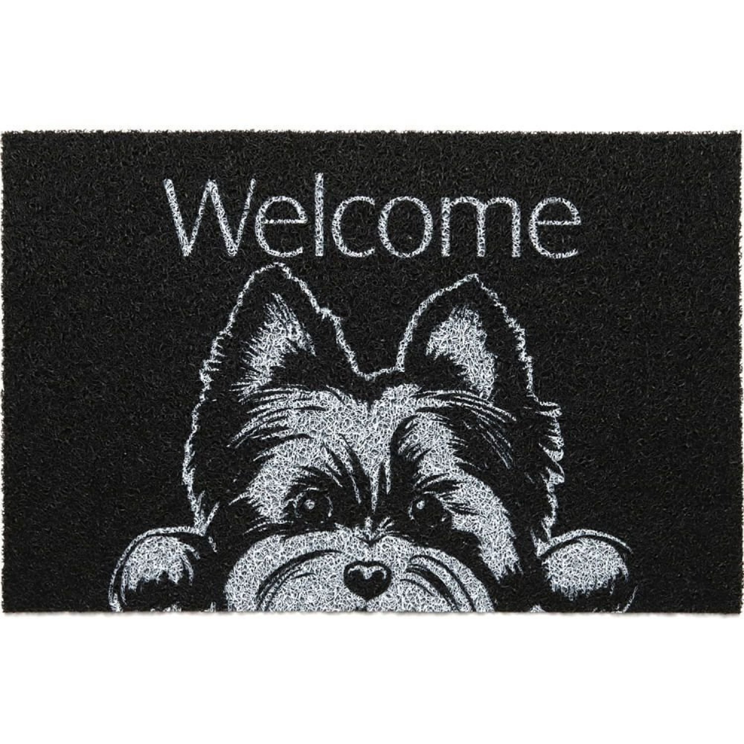 Capacho Vinil Pet Welcome Yorkshire 40cmx60cm Kapazi