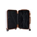 Ver imagem 4 de Mala de Viagem Abs Rigido Grande Bege Cadeado Senha Giro 360