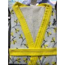 Ver imagem 2 de Roupão Felpudo Adulto Quimono Estampado Camomila Tamanho GG