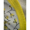 Ver imagem 4 de Roupão Felpudo Adulto Quimono Estampado Camomila Tamanho GG