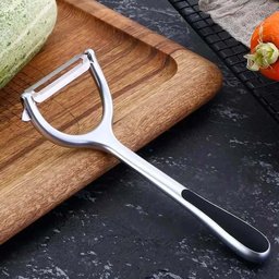 Kit 5 Descascadores de Alimentos 18cm Manual Inox Wolff Antiderrapante Legumes - 3