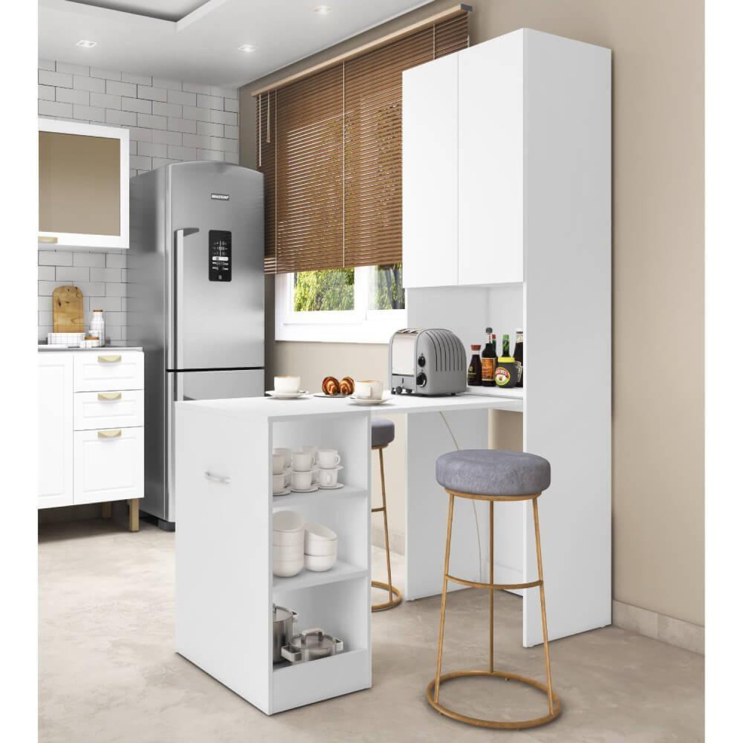 Bancada Gourmet Dobrável 2 Portas Casatema - 1