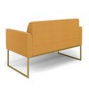 Ver imagem 7 de Sofá 2 Lugares Namoradeira Industrial Dourado Marisa Bouclê Mostarda D03 - D’Rossi