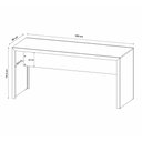 Ver imagem 3 de Escrivaninha/Mesa Escritório 180cm Multimóveis CR25266 Amêndoa