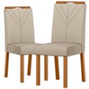 Ver imagem 1 de Cadeira para Mesa de Jantar Anitta 2024 Kit 2 Peças Ype/veludo Nude - Nc