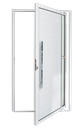 Ver imagem 1 de Porta Pivotante Alumínio Lambril Visione c/Puxador e.Branco 120 Brimak