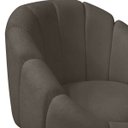 Ver imagem 5 de Poltrona Decorativa Orgânica Flora Base Giratória Bouclê - Sofa Store:bouclê Marrom