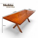 Ver imagem 5 de Conjunto Mesa de Madeira Maciça Rústica para Churrasco e 4 Bancos