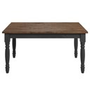 Ver imagem 2 de Mesa em Madeira Maciça com Pés Torneados Preto