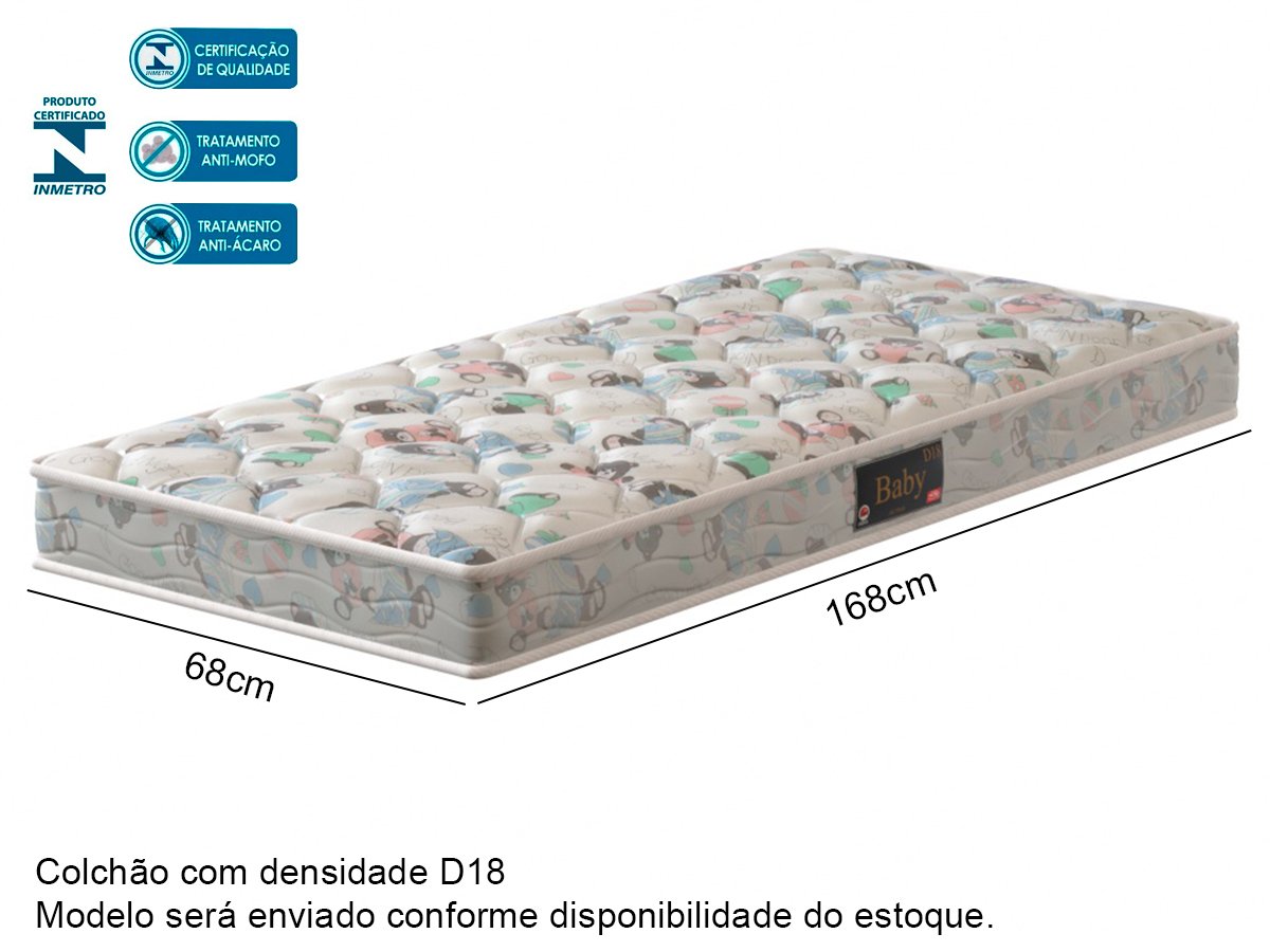 Cama Infantil Menina Rosa Com Colchão - 5