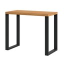 Ver imagem 4 de Mesa para Escritório Estilo Industrial F11 em Mdf Freijó Preto Fosco Dalla Costa