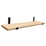 Prateleira Industrial Mão Francesa Madeira Pinus Maciça 60CM:NATURAL - 1