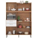 Ver imagem 2 de Kit Cozinha 6 Portas 2 Gavetas Antônia Amendola/Branco