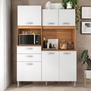 Ver mais imagens de Kit Cozinha 6 Portas 2 Gavetas Antônia Amendola/Branco