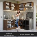 Ver imagem 7 de Armário de Cozinha Completa de Canto 349cm Rustic/Preto Glamy Madesa 07