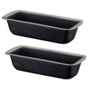 Ver imagem 1 de Kit 2 Formas Retangulares para Pão Bolo 1,9l Assadeira 30cm
