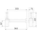 Ver imagem 2 de Sifão para Lavatorio Docol Square Cobre Escovado 00636069