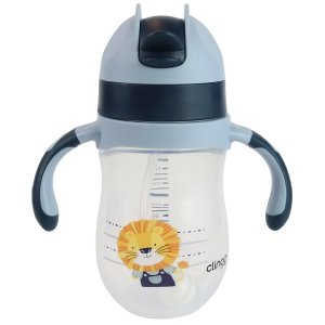 Copo Anatomico com Canudo de Silicone 220ML Clingo - LEAO
