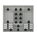 Ver imagem 7 de Guarda-Roupa Casal 6 Portas Monte Carlo Yescasa
