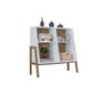 Buffet Aparador Cuby com Nichos MDF Branco Poquema Móveis - 4