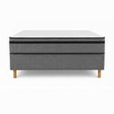 Ver mais imagens de Cama Box Casal + Colchão Molas Ensacadas Topazio Omega 138x188x58cm