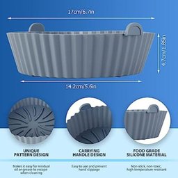 Forma de Silicone Reutilizável para Fritadeira Air Fryer - 6