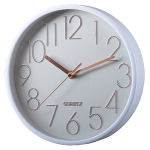 Relógio De Parede Decorativo Color 22 Cm RE-037 PGB 1 Item Branco