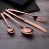 Jogo Talheres Mesa Faqueiro 24 Pçs Rose Gold Berlinger Haus - 2
