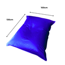 Ver imagem 3 de Puff Almofadão Retangular Gigante Eventos Conforto Cheio Casa Quarto - Azul