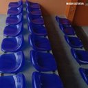 Ver imagem 5 de Assento para Estádio Banco Cadeira Concha Pp-7 Proteção Uv Azul Claro