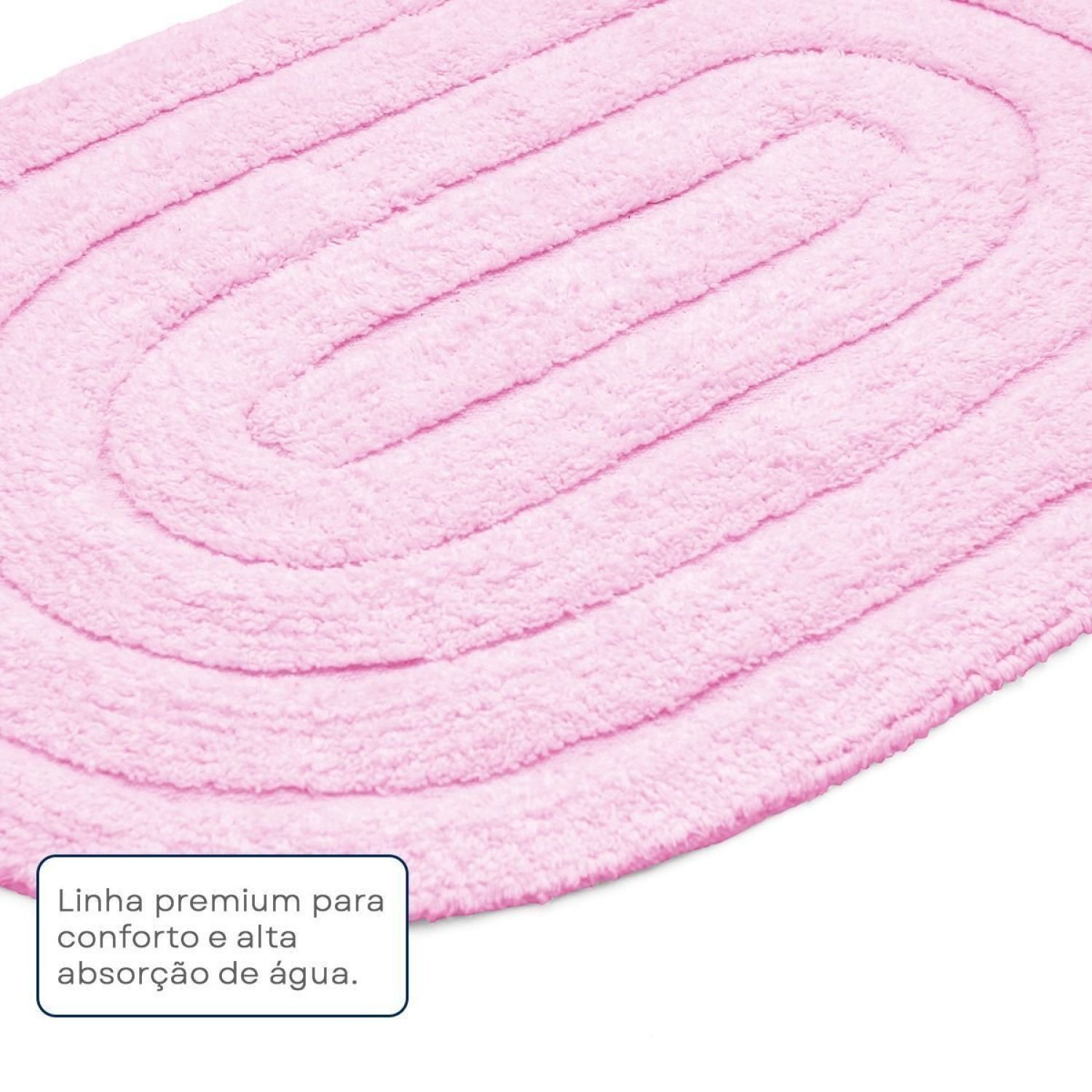 Tapete para Banheiro Allegro 40cmx60cm Oval Kapazi - 6