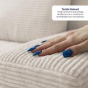 Ver imagem 5 de Sofá Modular Evo de 4 Lugares com Chaise Esq Evo. Three 3,40m Boost Tech em Velourê Cama Inbox
