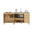 Ver imagem 4 de Cozinha Compacta 100 MDF 2 Peças 200cm Aura Luciane Móveis