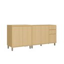 Ver imagem 3 de Cozinha Compacta 100 MDF 2 Peças 200cm Aura Luciane Móveis