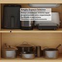 Ver mais imagens de Cozinha Compacta 100 MDF 2 Peças 200cm Aura Luciane Móveis