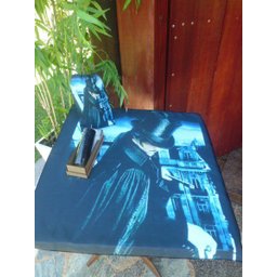 TOALHA ESOTERICA MAGIA SAGRADA LINHA DOS EXU CAPA PRETA UMBANDA CANDOMBLÉ VELA 07 DIAS PRETA CX MDF - 4