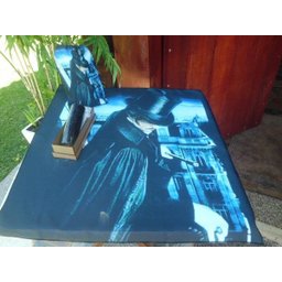 TOALHA ESOTERICA MAGIA SAGRADA LINHA DOS EXU CAPA PRETA UMBANDA CANDOMBLÉ VELA 07 DIAS PRETA CX MDF - 3