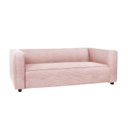 Ver imagem 2 de Sofá Namoradeira Amsterdam 1,40m Suede Rosa Bebe - Inova Decorações